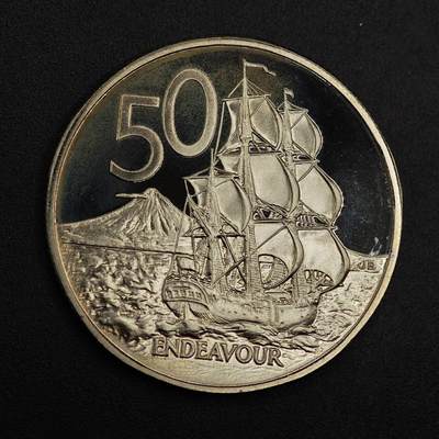 【淘币小摊】实时拍第八百七十六拍   散币场    每周一统一发货 - 新西兰1984年50分精制镍币