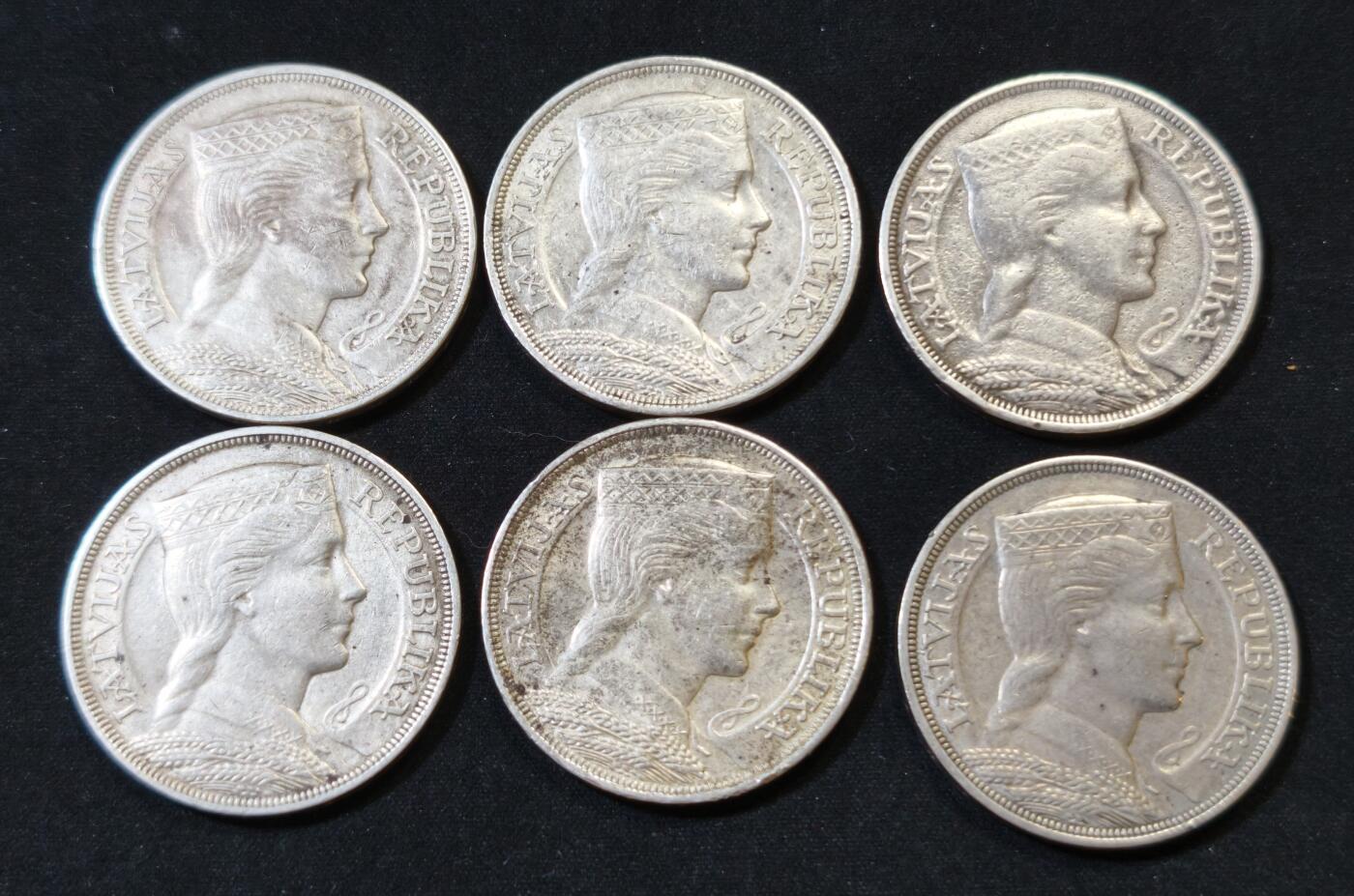 甄臻铺-世界币章拍卖（第53期），甄品场拍品征集中，送拍享返佣金等优惠多多 拉脱维亚女神6枚裸币