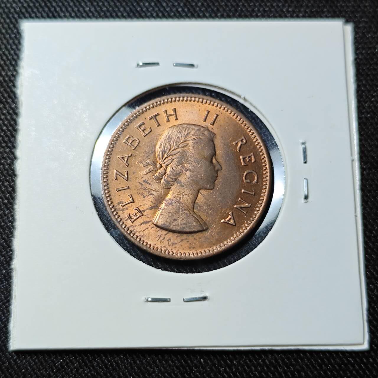 KK钱币收藏小铺   套币 批量/好品散币专场 2月预留时间 周末发货  1960英属南非0.5便士铜币