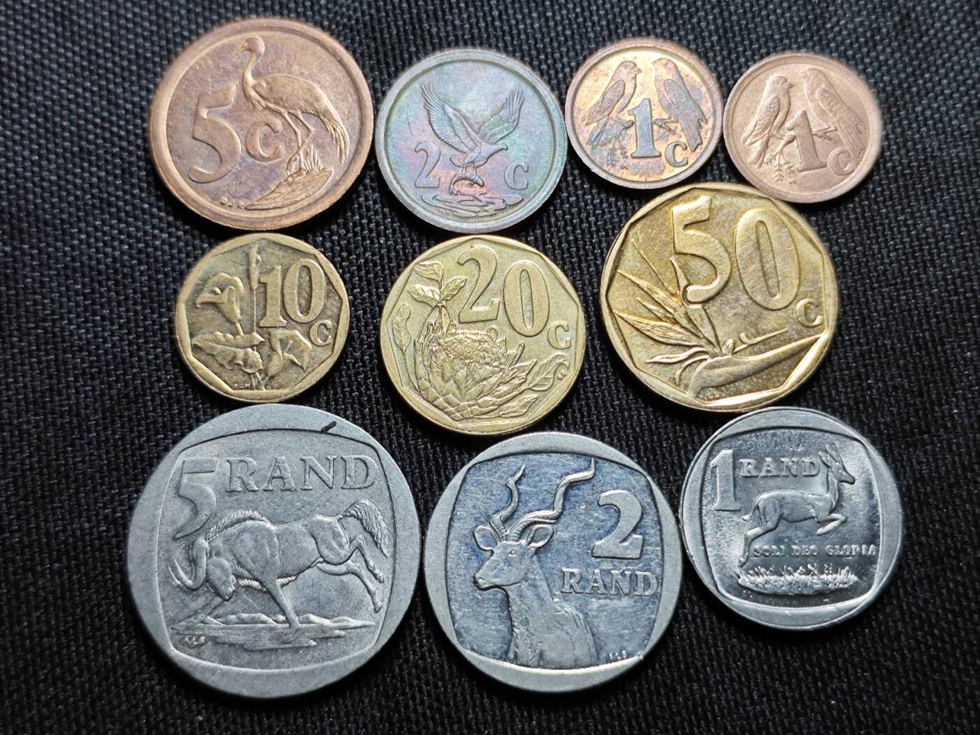 KK钱币收藏小铺   套币 批量/好品散币专场 2月预留时间 周末发货  南非大小面值一套