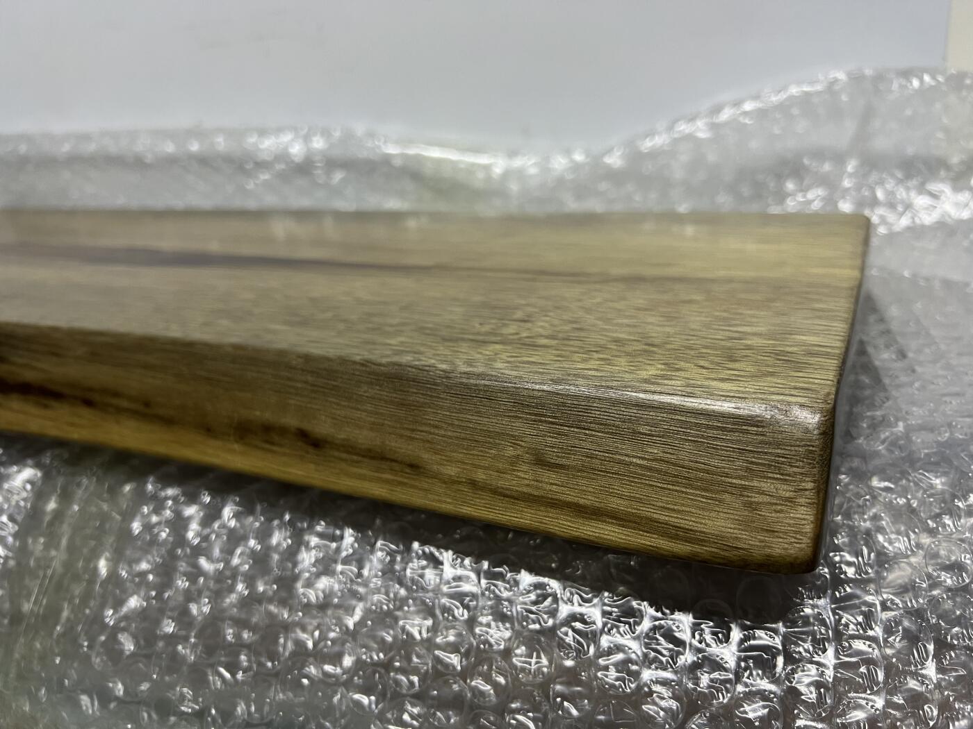 零元拍：金丝楠茶盘 金光闪闪。尺寸约：59.5/23.5/3.3CM。