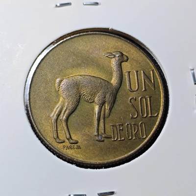 KK钱币收藏小铺   套币 批量/好品散币专场 2月预留时间 周末发货 -  1972秘鲁1索尔铜币