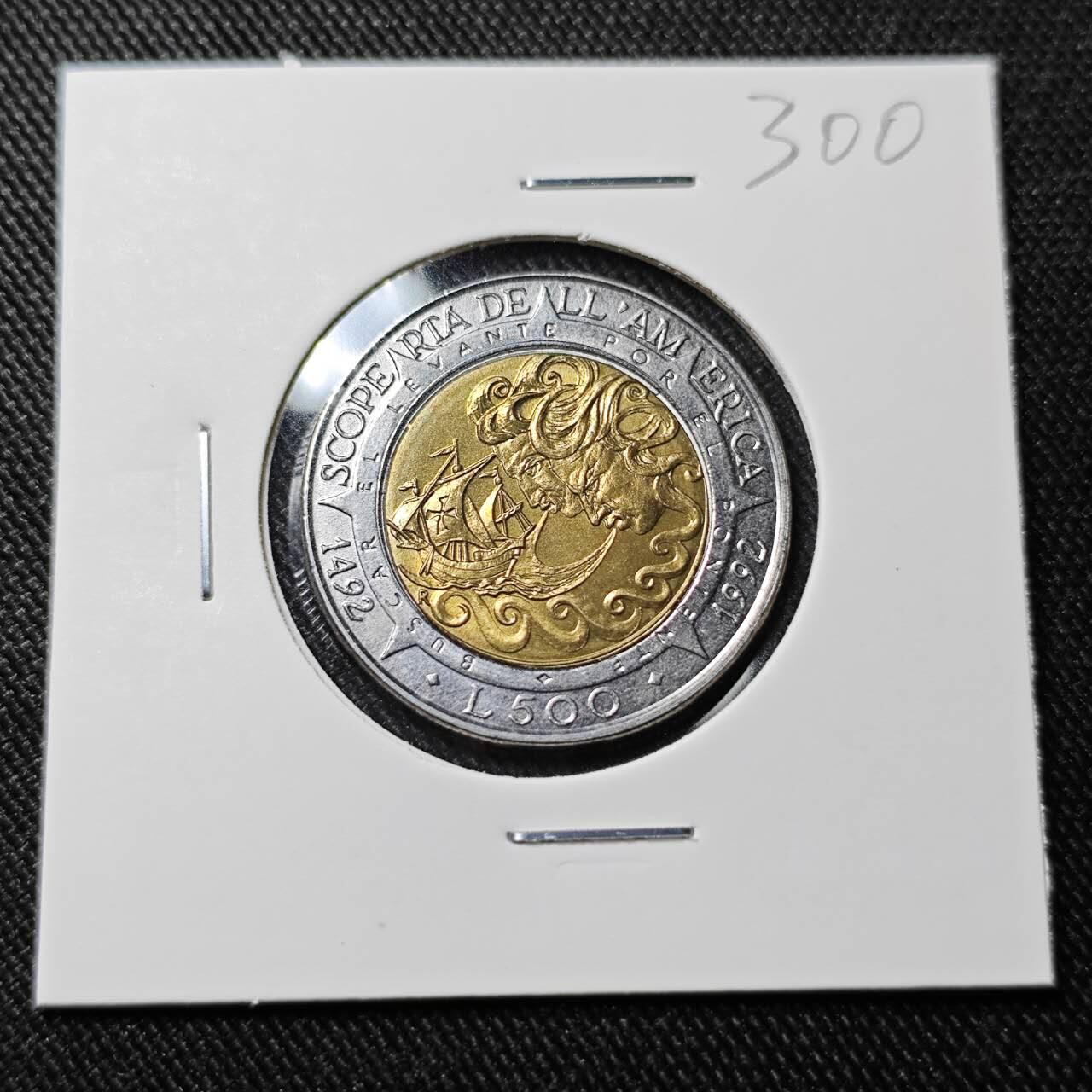 KK钱币收藏小铺   套币 批量/好品散币专场 2月预留时间 周末发货  圣马力诺500里拉双色币