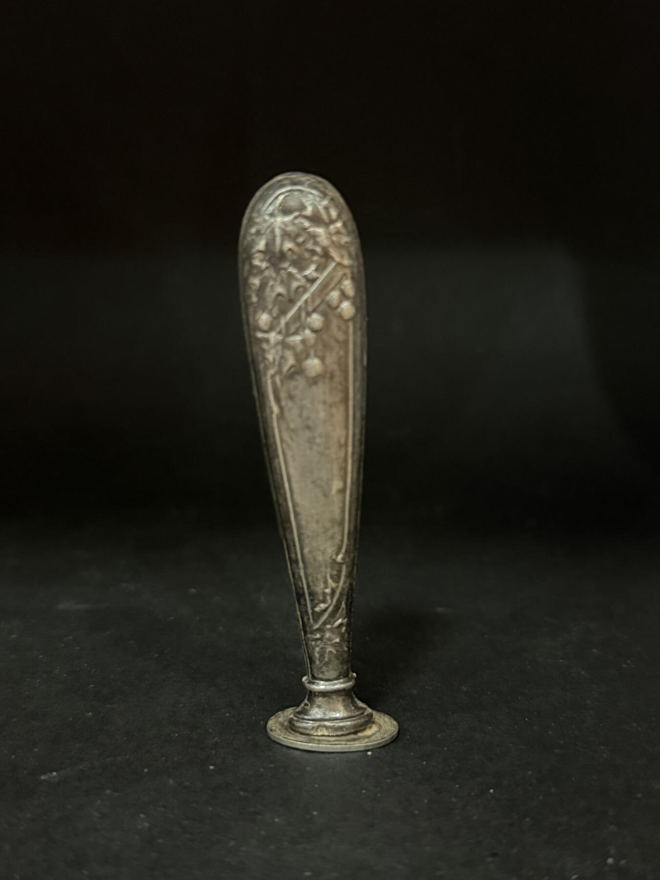 海外回流精品专场（五） 法国回流19世纪纯银火漆印章（8.5cm，18.1g，有银标）