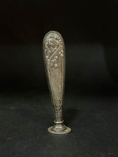 海外回流精品专场（五） - 法国回流19世纪纯银火漆印章（8.5cm，18.1g，有银标）