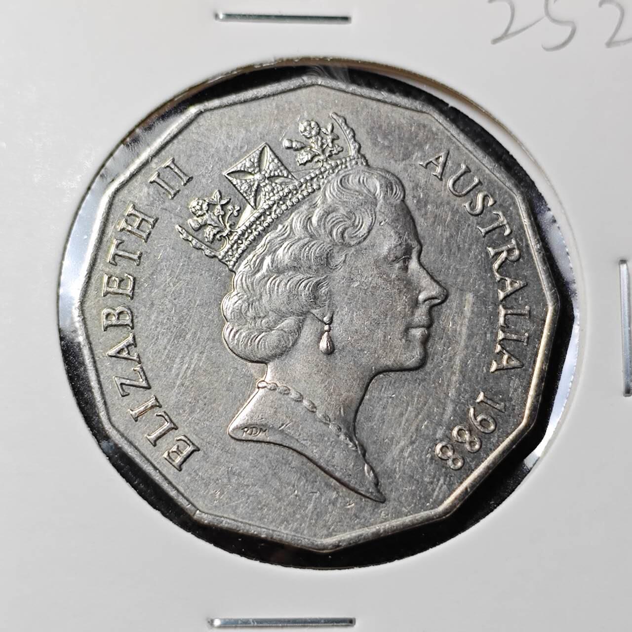 KK钱币收藏小铺   套币 批量/好品散币专场 2月预留时间 周末发货   澳大利亚50分纪念币