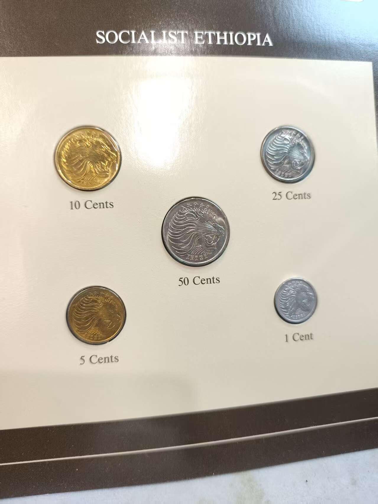 G&W世界散币，银币处理专场（第45场） 富兰克林-埃塞俄比亚5枚套