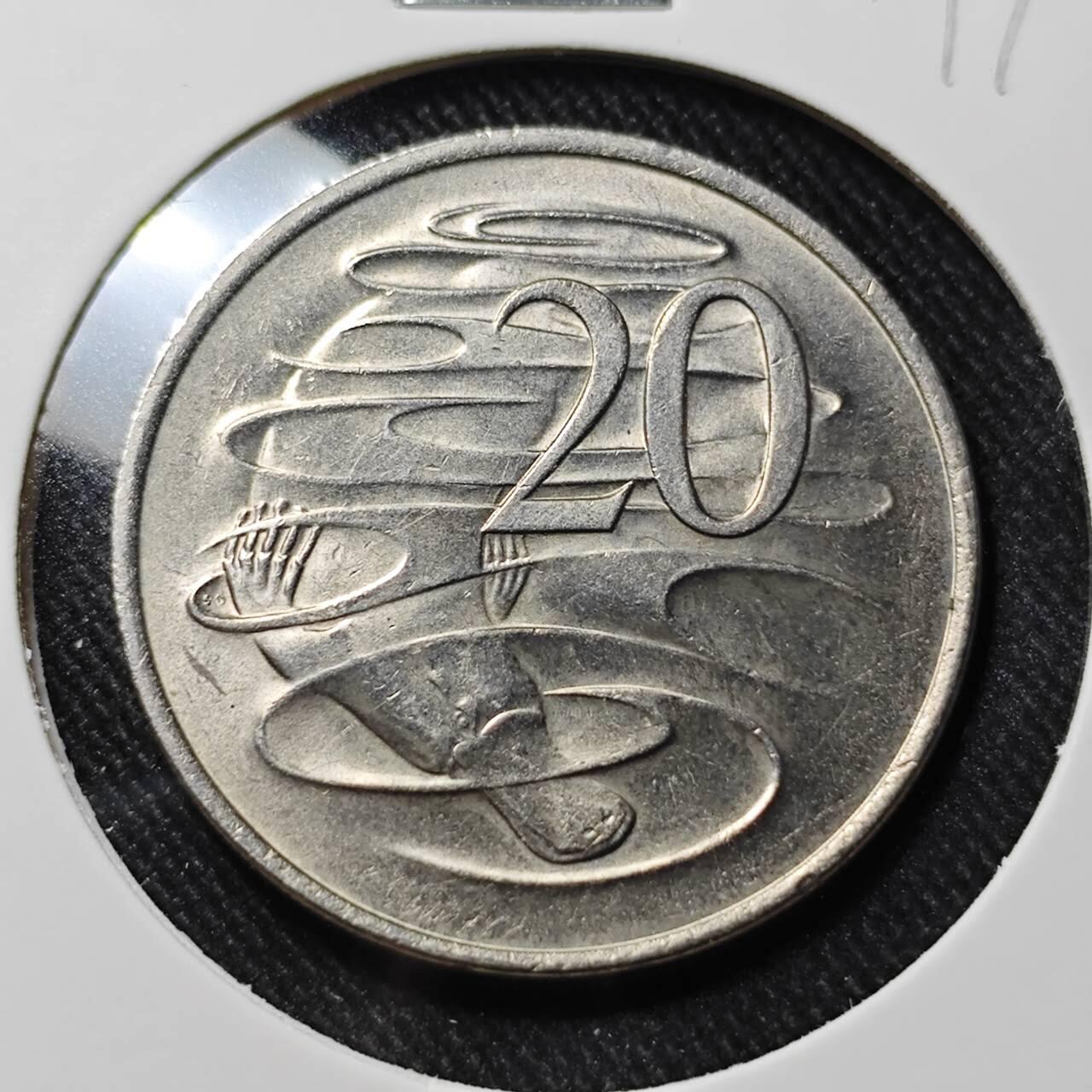 KK钱币收藏小铺   套币 批量/好品散币专场 2月预留时间 周末发货  1982澳大利亚20分 好品