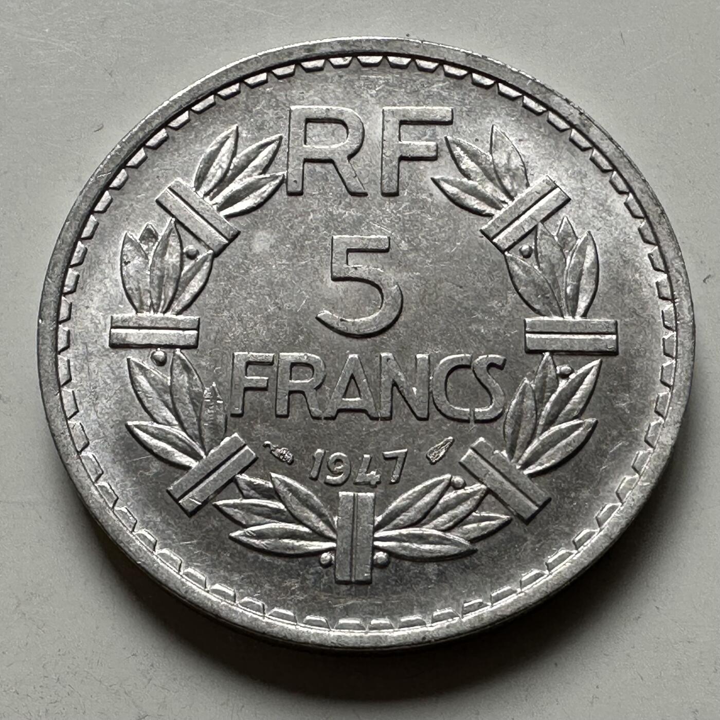 🌹外币初藏🌹🐯2026年第24场  每周二四六晚8️⃣点 接代拍 法国1947年五法郎