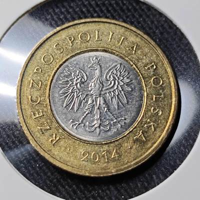 KK钱币收藏小铺   套币 批量/好品散币专场 2月预留时间 周末发货 -  2014波兰2兹罗提 好品