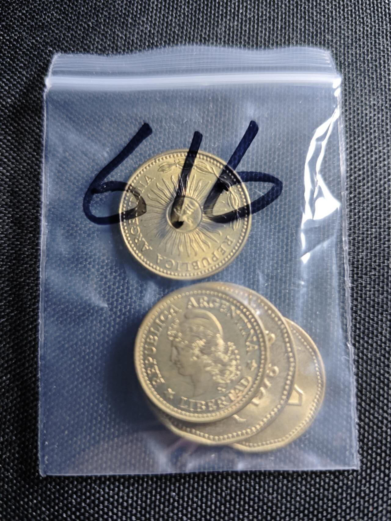 KK钱币收藏小铺   套币 批量/好品散币专场 2月预留时间 周末发货  阿根廷铜币4枚 好品