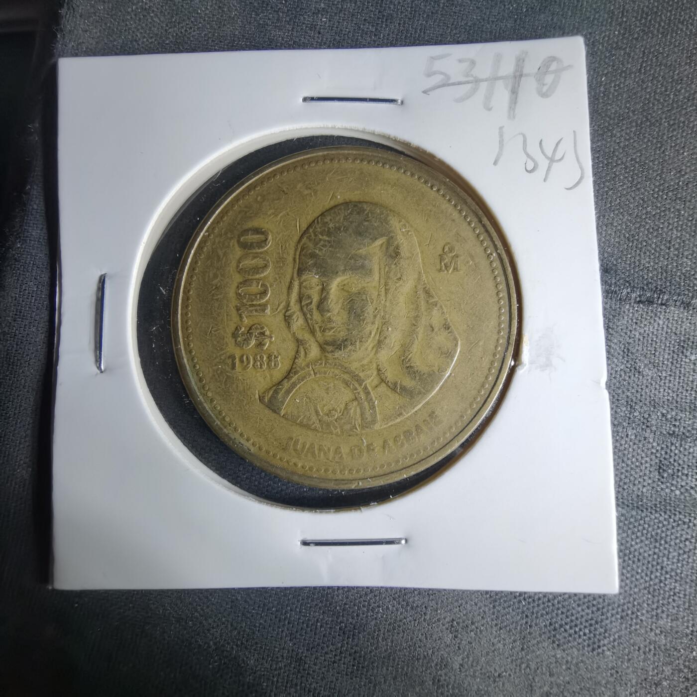 沼泽如烟--第1013场 墨西哥1988年1000比索