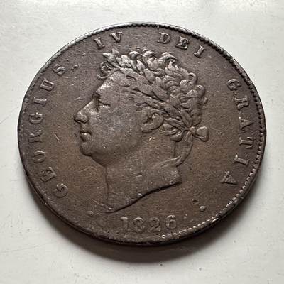 🌹外币初藏🌹🐯2026年第24场  每周二四六晚8️⃣点 接代拍 - 英国1826年乔治四世半便士