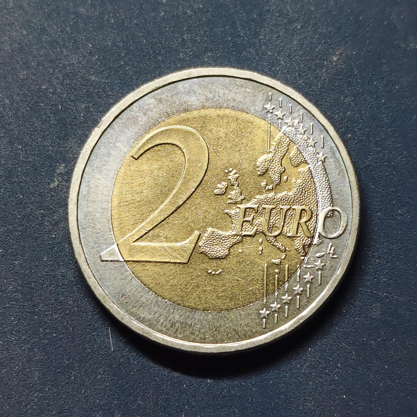 【全场包邮】纯粹捡漏拍508场 德国2007年2欧元州币系列梅克伦堡-伏波默恩州施韦林城堡双色纪念币