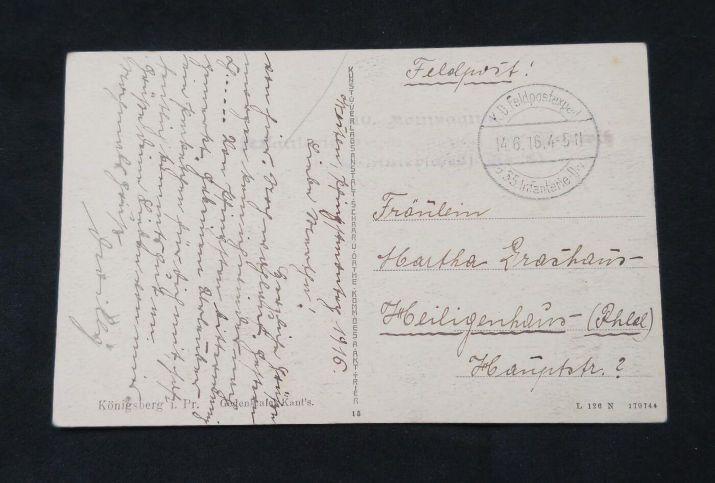 甄臻铺-世界币章拍卖（第53期），甄品场拍品征集中，送拍享返佣金等优惠多多 德意志哲学家伊曼纽尔·康德墓碑明信片