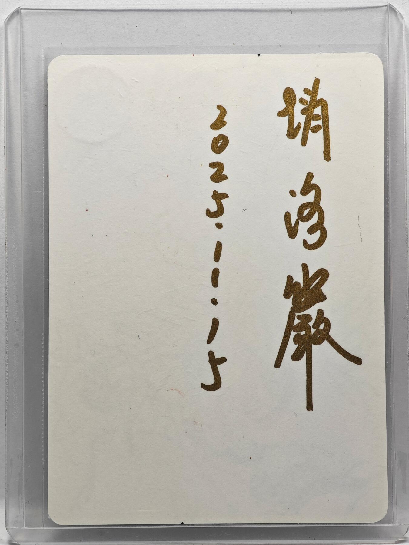 白泽拍卖卡牌手绘专场第33期（去岁千般皆如愿 今年万事定称心） 2025 赵洛严手绘卡 孙悟空   卡夹封装