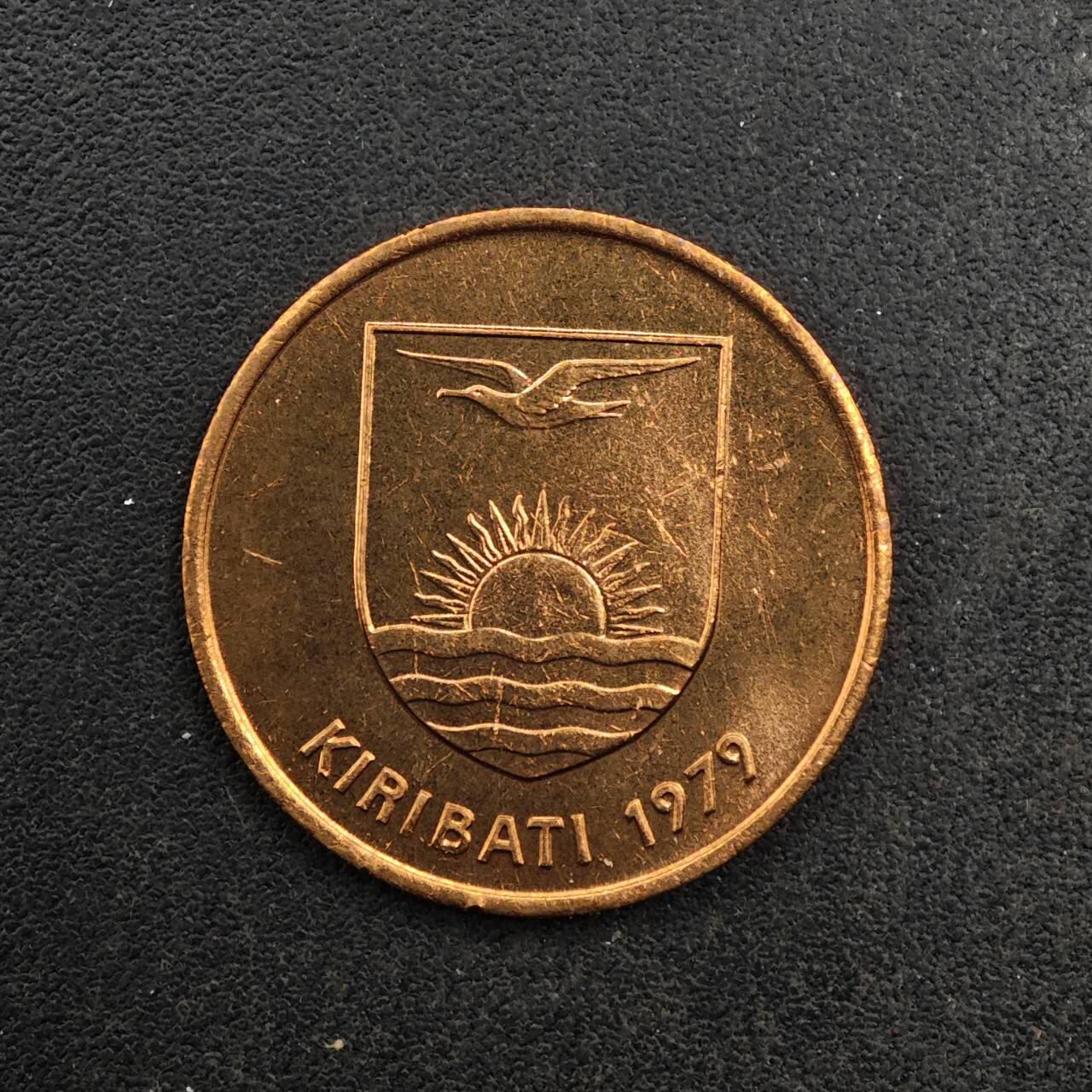 【淘币小摊】实时拍第八百七十六拍   散币场    每周一统一发货 基里巴斯1979年军舰鸟一便士铜币