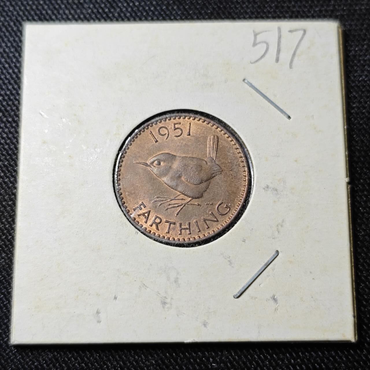 KK钱币收藏小铺   套币 批量/好品散币专场 2月预留时间 周末发货  1951英国1法新