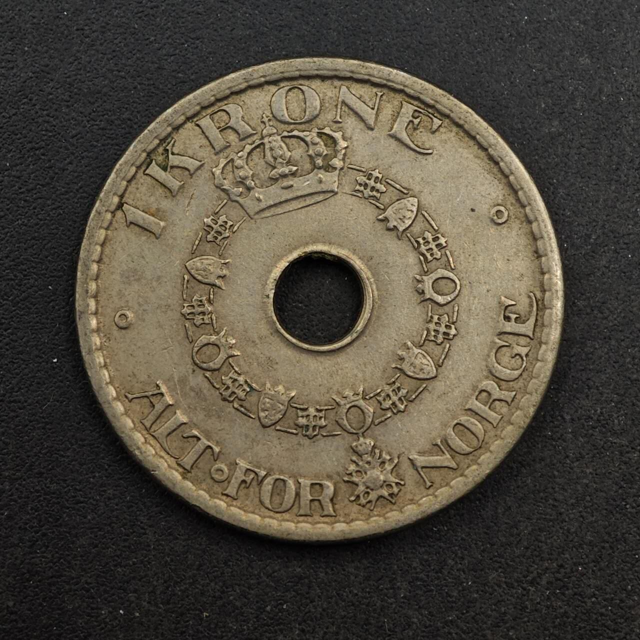 【淘币小摊】实时拍第八百七十六拍   散币场    每周一统一发货 挪威1940年1克朗镍币