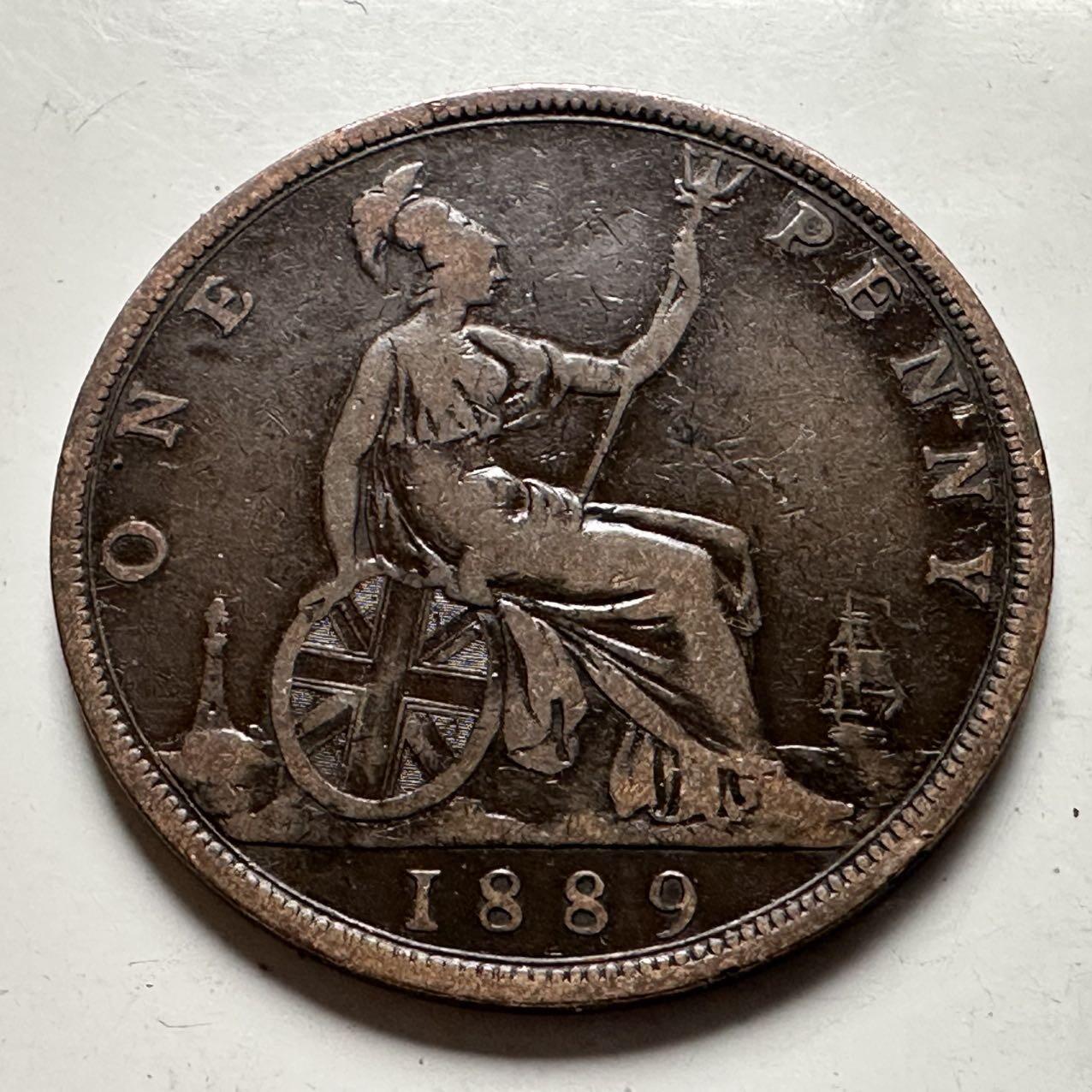 🌹外币初藏🌹🐯2026年第24场  每周二四六晚8️⃣点 接代拍 英国1889年一便士