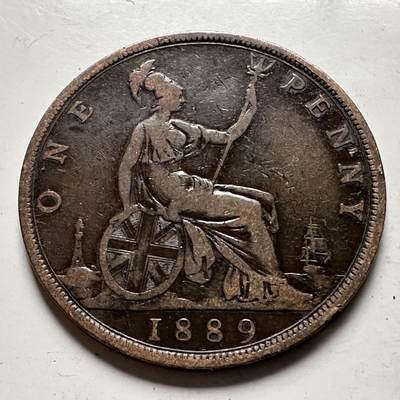 🌹外币初藏🌹🐯2026年第24场  每周二四六晚8️⃣点 接代拍 - 英国1889年一便士