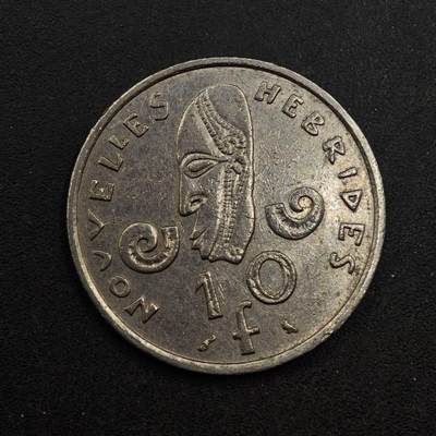 【淘币小摊】实时拍第八百七十六拍   散币场    每周一统一发货 - 赫布里底1970年10法郎镍币