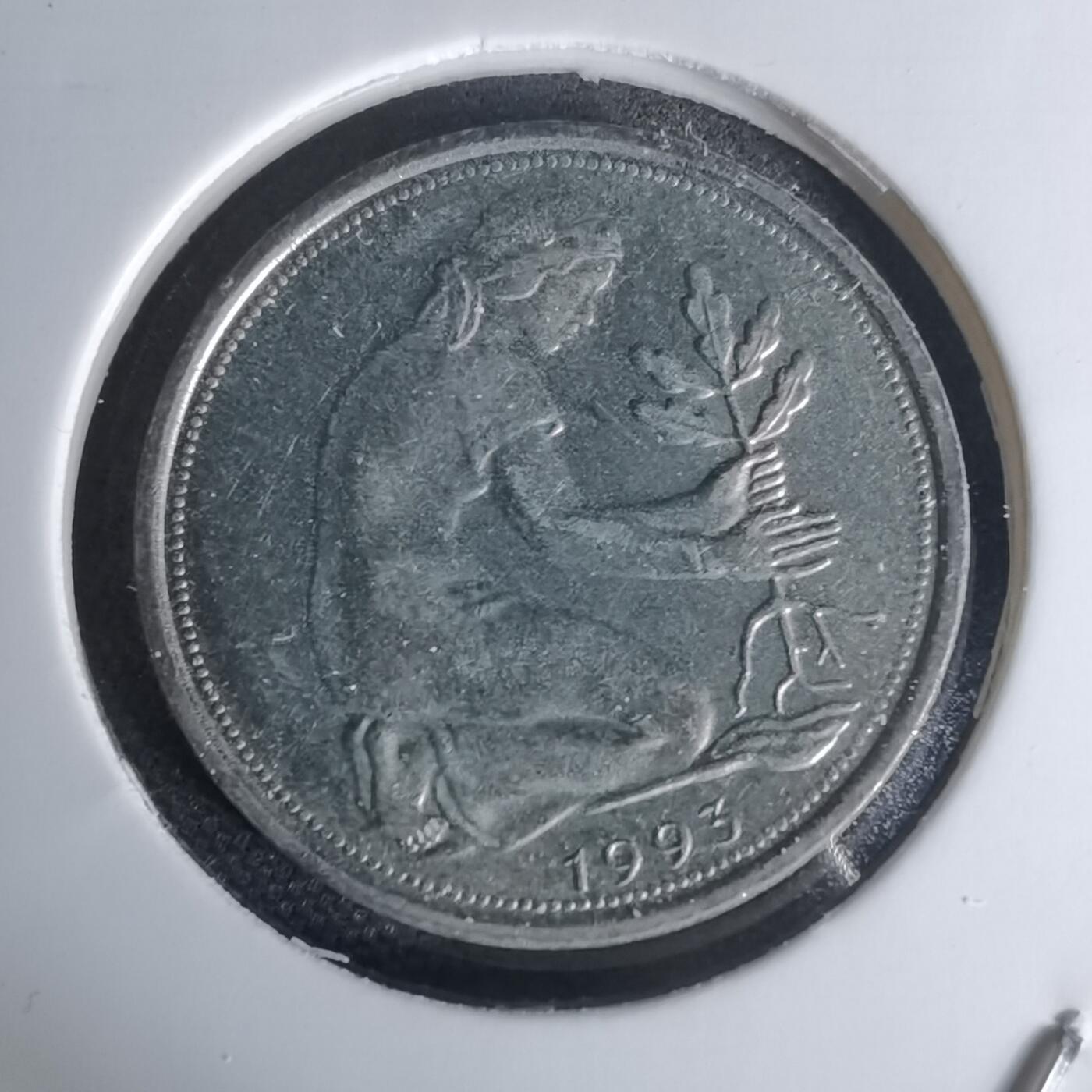 沼泽如烟--第1012场 德国1993年50芬尼