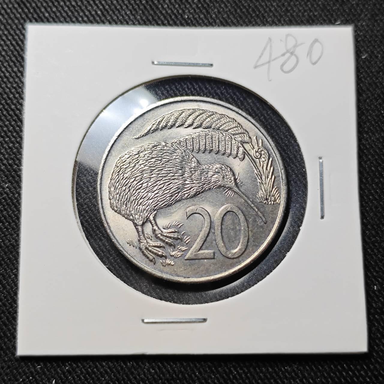 KK钱币收藏小铺   套币 批量/好品散币专场 2月预留时间 周末发货  1988新西兰20分 好品