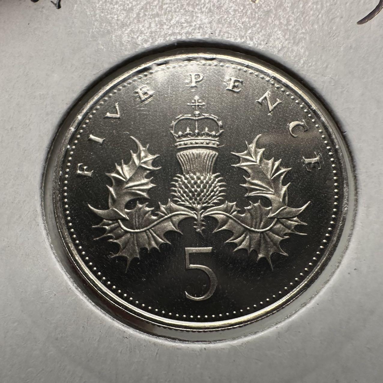 🌹外币初藏🌹🐯2026年第24场  每周二四六晚8️⃣点 接代拍 英国1989年五便士 精制币b