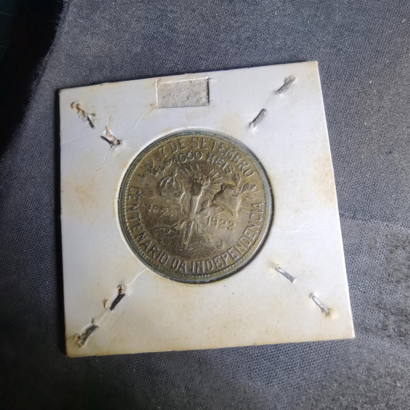 沼泽如烟--第1012场 巴西1922年1000瑞斯纪念币