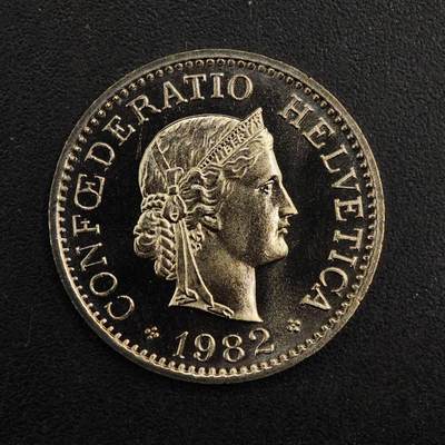 【淘币小摊】实时拍第八百七十六拍   散币场    每周一统一发货 - 瑞士1982年10分镍币