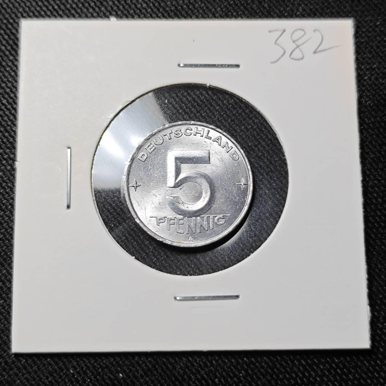 KK钱币收藏小铺   套币 批量/好品散币专场 2月预留时间 周末发货  1953东德5芬尼 MS品