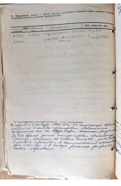 大猫徽章拍卖 第289期 俄罗斯联邦涅斯捷罗夫奖章（空军米24直升机机械师）档案齐全