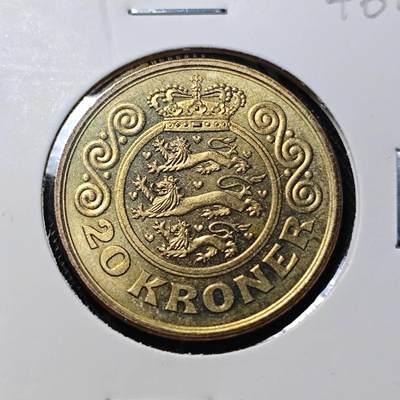 KK钱币收藏小铺   套币 批量/好品散币专场 2月预留时间 周末发货 -  1993丹麦20克朗 好品