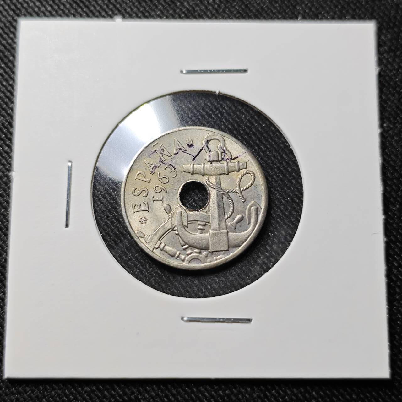 KK钱币收藏小铺   套币 批量/好品散币专场 2月预留时间 周末发货  1963西班牙50比塞塔 好品