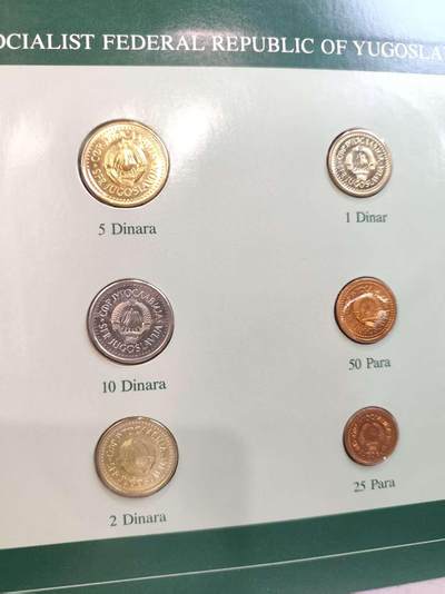 G&W世界散币，银币处理专场（第45场） - 富兰克林-南斯拉夫6枚套