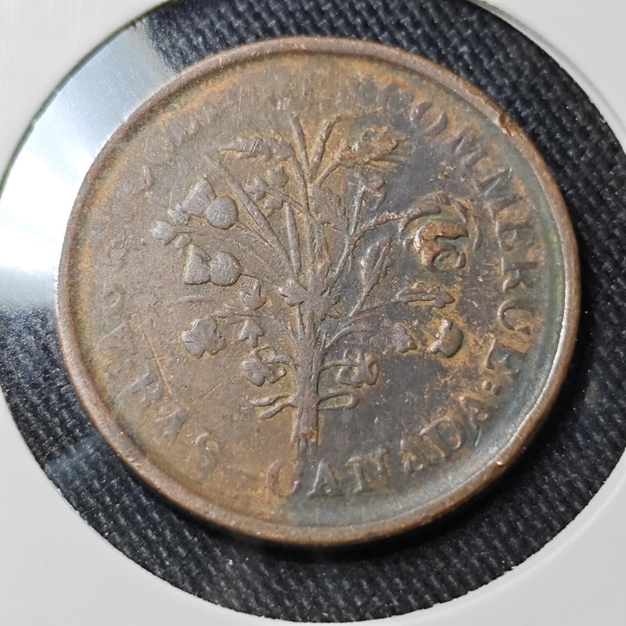 KK钱币收藏小铺   套币 批量/好品散币专场 2月预留时间 周末发货  加拿大 蒙特利尔 1SOU铜币 