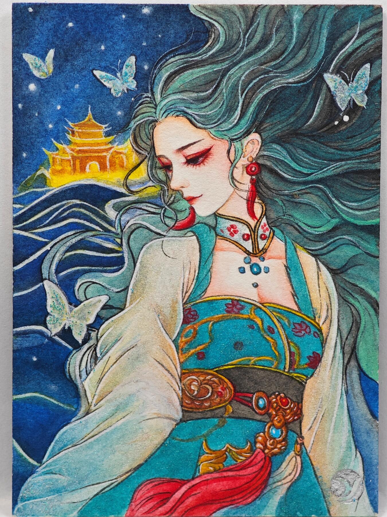 白泽拍卖卡牌手绘专场第33期（去岁千般皆如愿 今年万事定称心） 2025 艺海文化手绘卡 宫廷  栗公子亲签