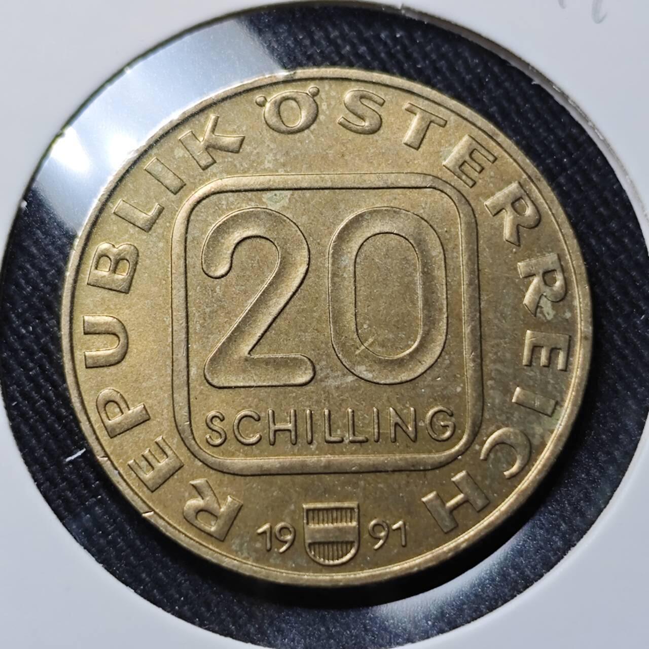 KK钱币收藏小铺   套币 批量/好品散币专场 2月预留时间 周末发货  1987奥地利20先令纪念币