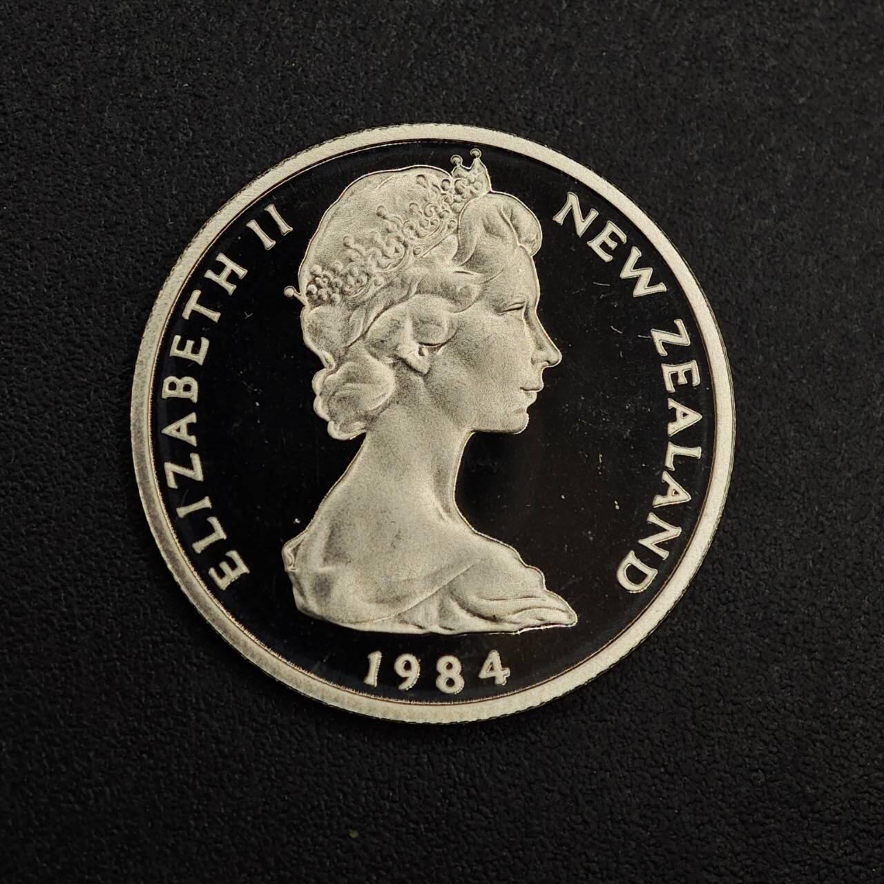 【淘币小摊】实时拍第八百七十六拍   散币场    每周一统一发货 新西兰1984年5分精制镍币