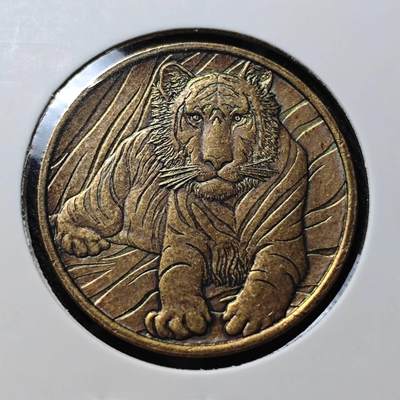 KK钱币收藏小铺   套币 批量/好品散币专场 2月预留时间 周末发货 -  2010日本造币厂纪念铜章 虎