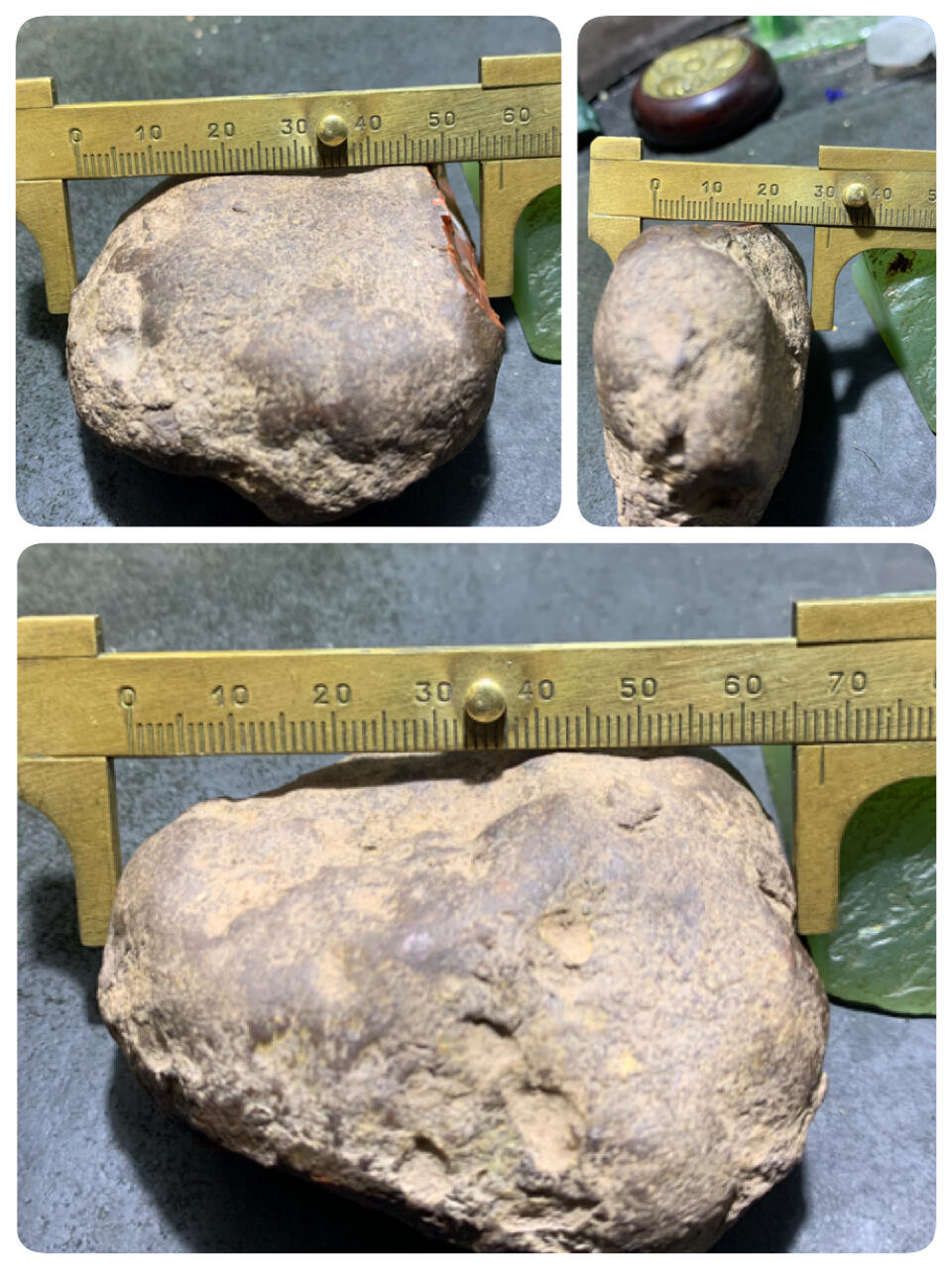 精美铁皮开窗料柿子红白冻料南红玛瑙原石一颗