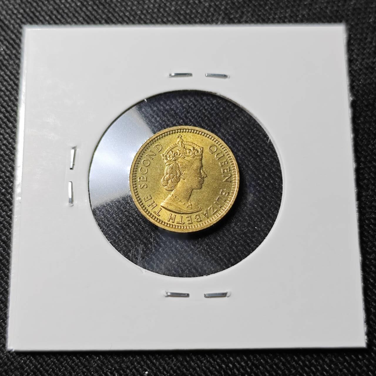 KK钱币收藏小铺   套币 批量/好品散币专场 2月预留时间 周末发货   1963香港女王5仙铜币