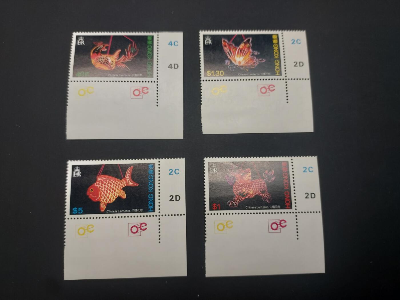 博彦收藏   3月11日 8点邮票专场 全场包邮 香港 花灯 新全角边 全品