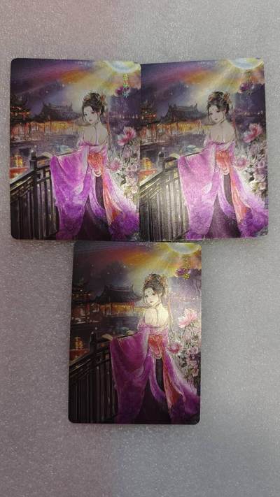 满赠PR！！龙虎卡牌-七七场（满200元包邮，无佣金，每周六结拍，欢迎送拍） - 粗闪3张 百相豪杰传 - 李师师 三宫