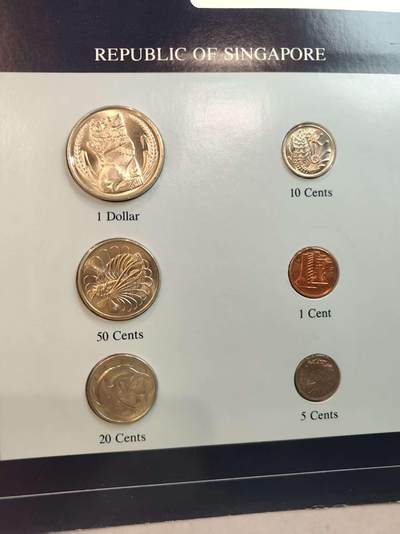 G&W世界散币，银币处理专场（第45场） - 富兰克林-新加坡6枚套