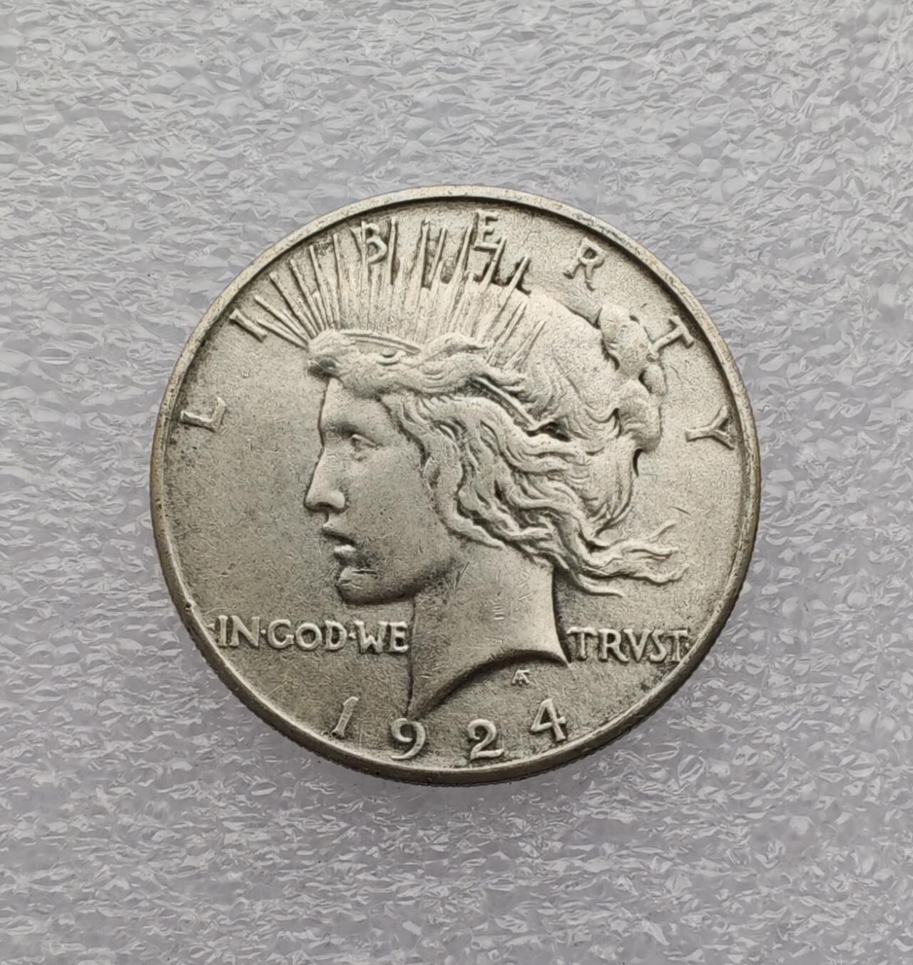 瓶子🏺第231期拍卖会  美国1924年和平银元（Peace Dollar）90%银