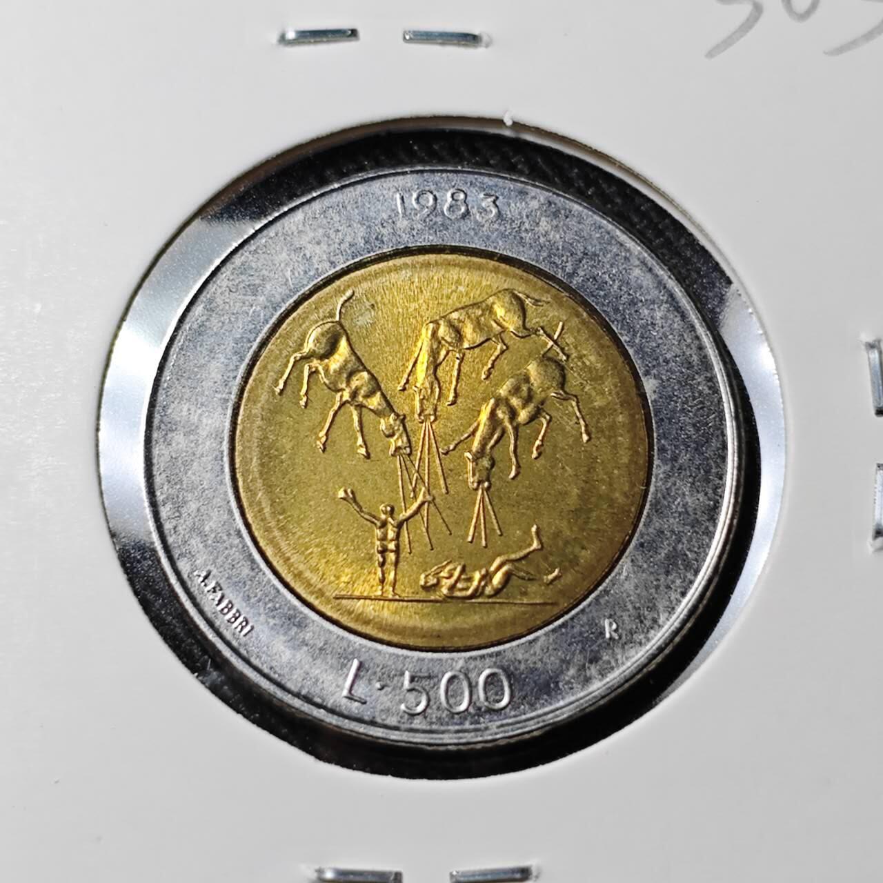 KK钱币收藏小铺   套币 批量/好品散币专场 2月预留时间 周末发货   圣马力诺500里拉双色币