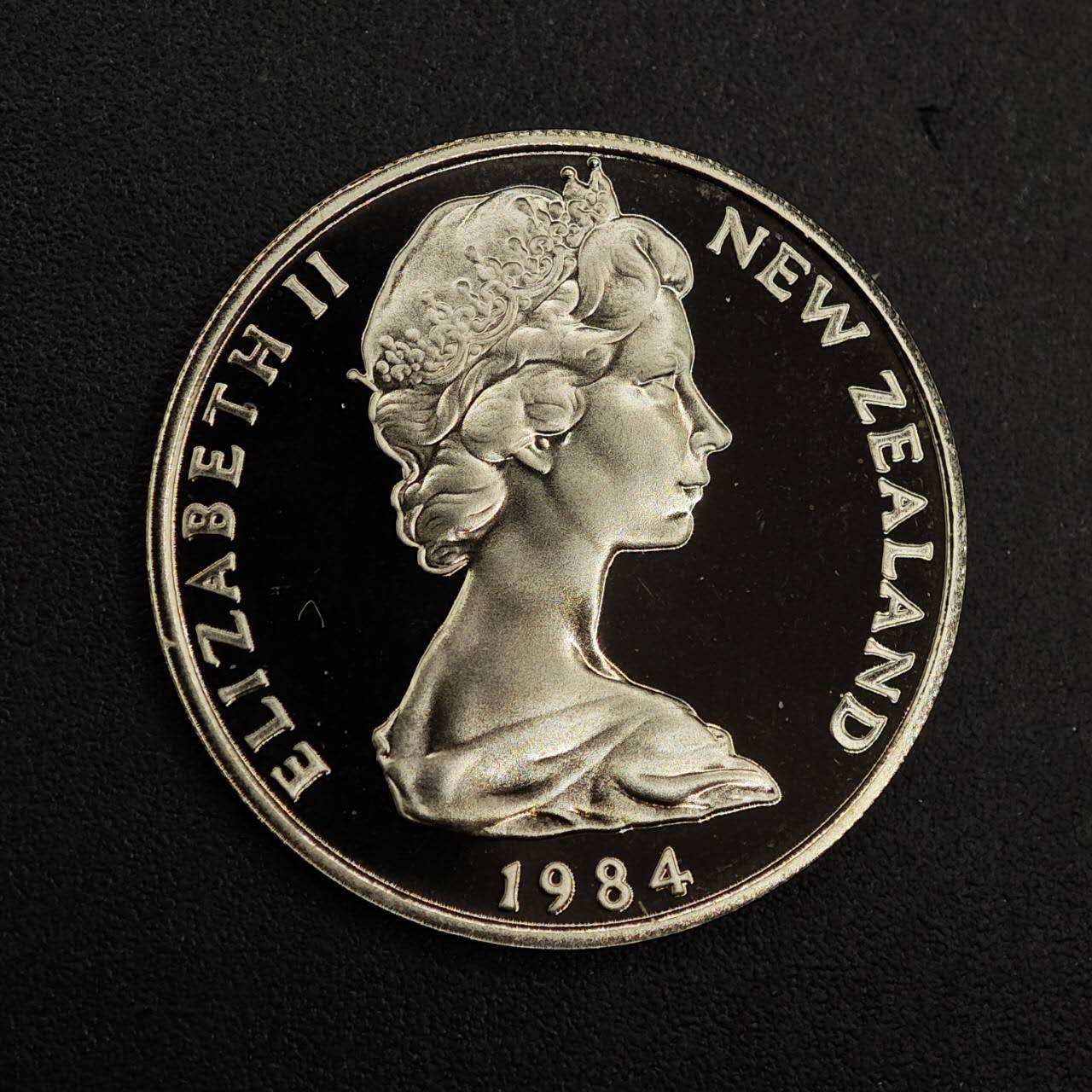 【淘币小摊】实时拍第八百七十六拍   散币场    每周一统一发货 新西兰1984年10分精制镍币