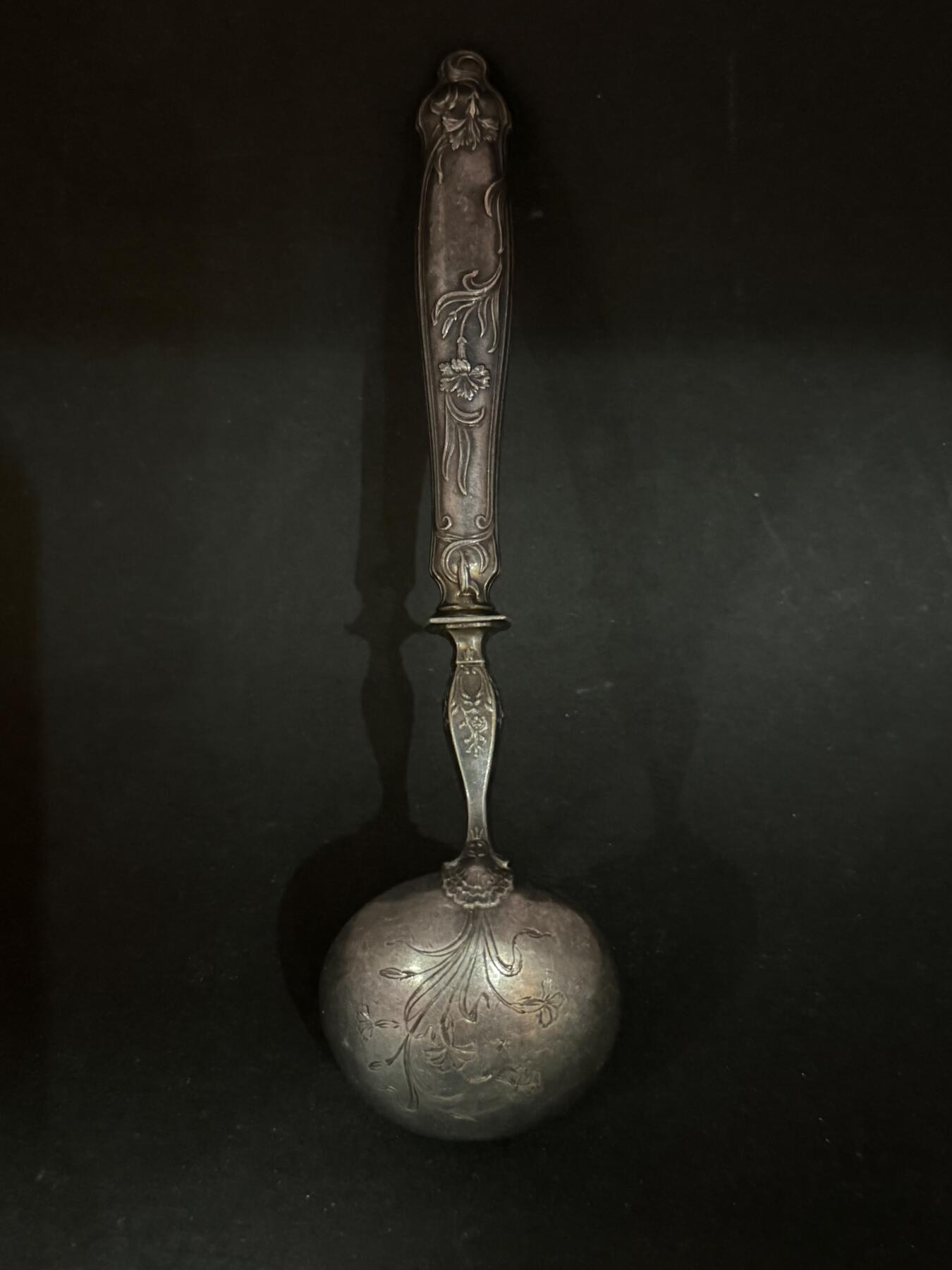 海外回流精品专场（五） 法国回流银勺子（尺寸：16cm，39.8g，柄处为银制）